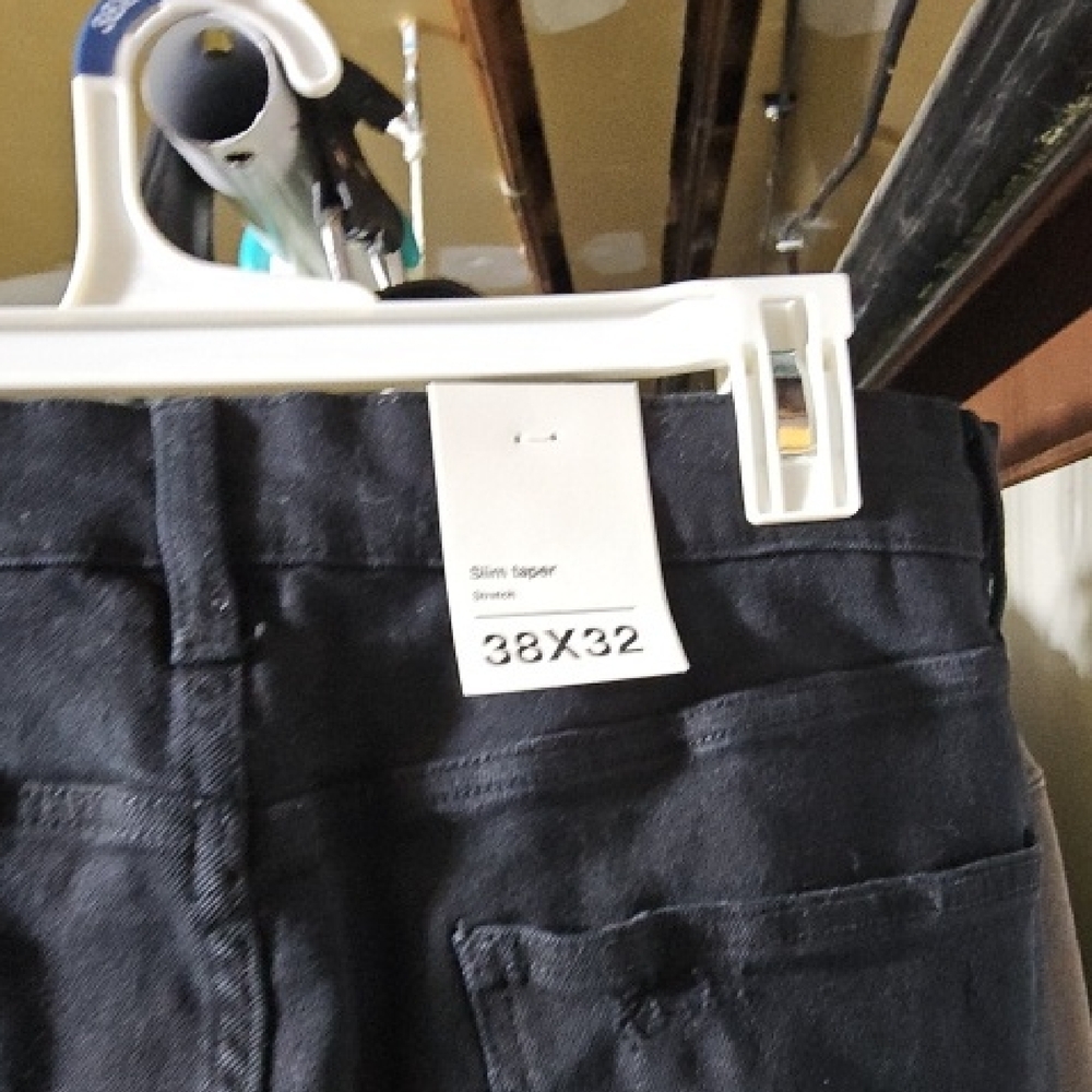 Original Use Charcoal Denim Pants New